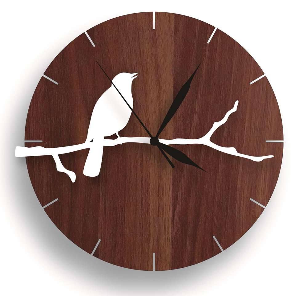wooden clock puzzle online from photo