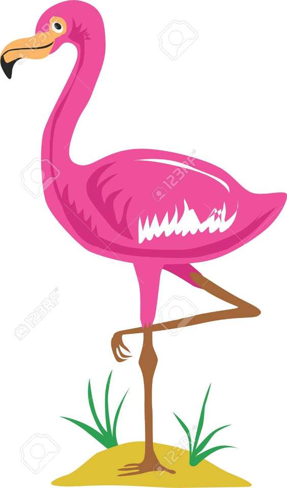 фламинго онлайн-пазл