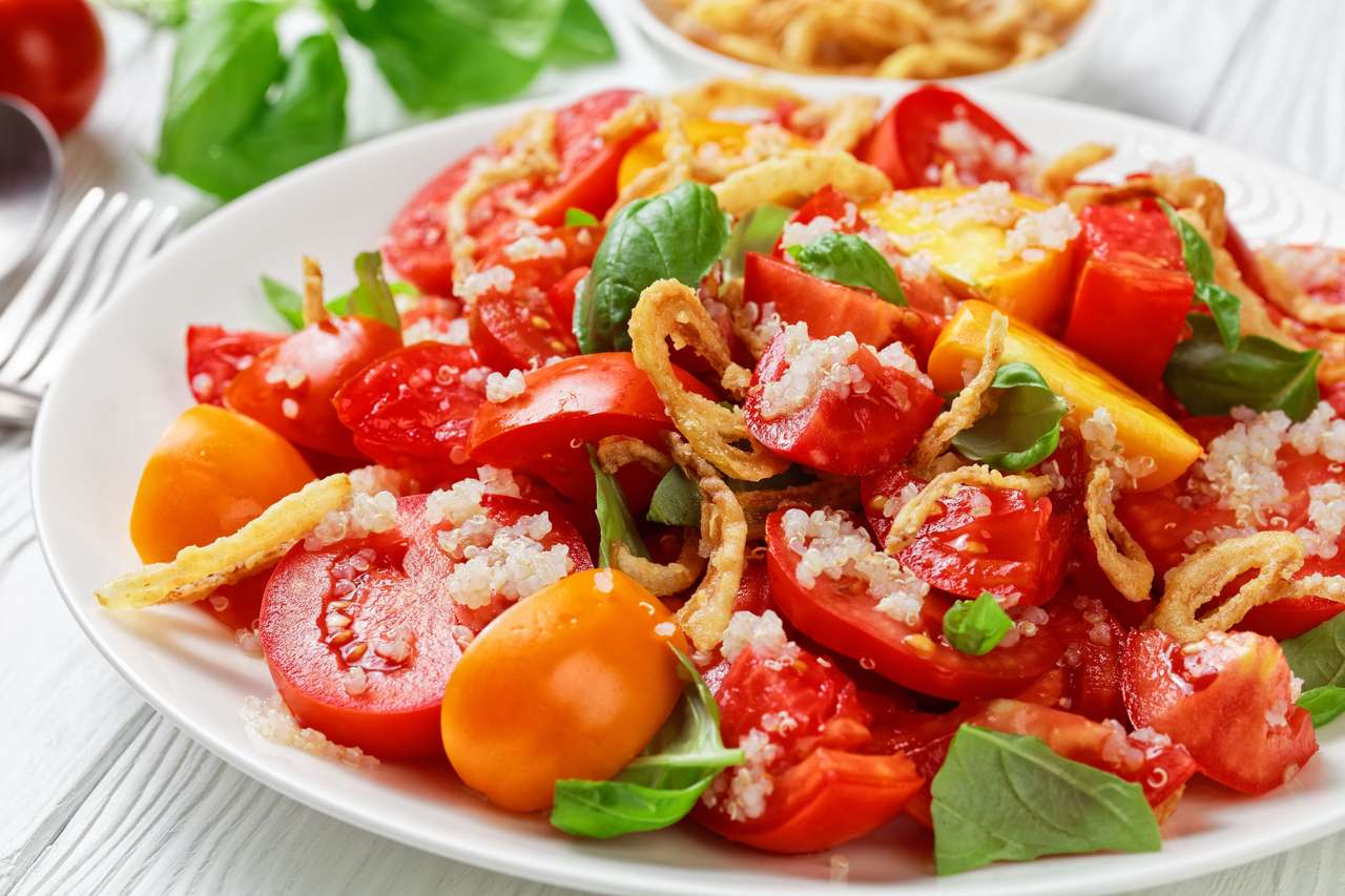 tomatensalade puzzel online van foto