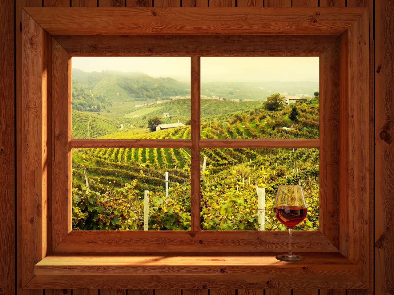 Tuscany's vineyards online puzzle