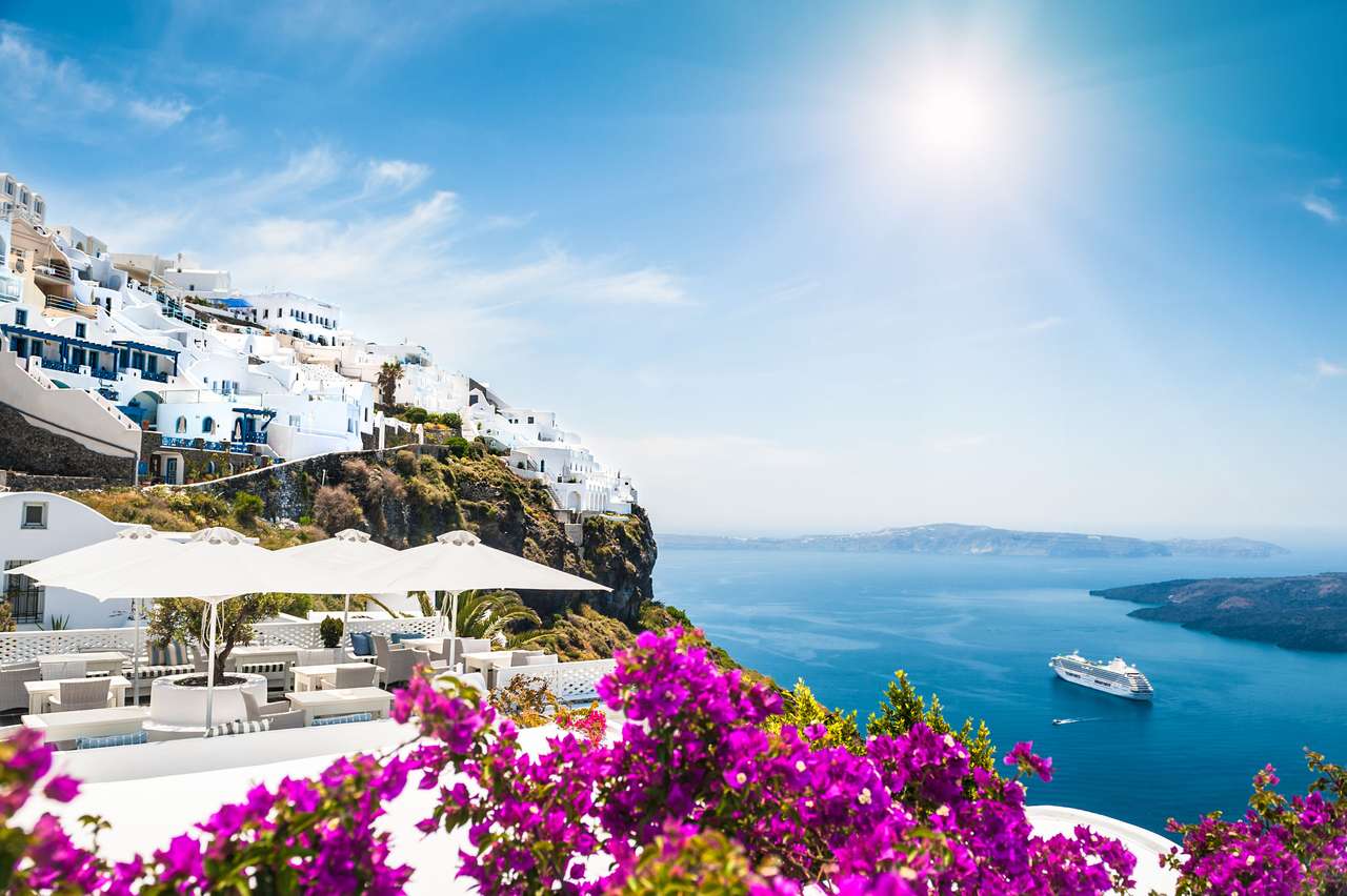 Santorini-Insel, Griechenland Online-Puzzle vom Foto