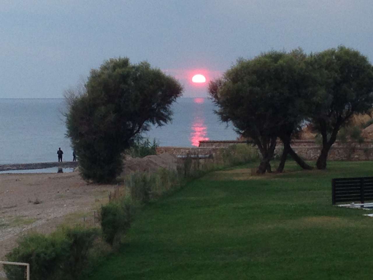 Pôr do sol no mar Egeu puzzle online a partir de fotografia