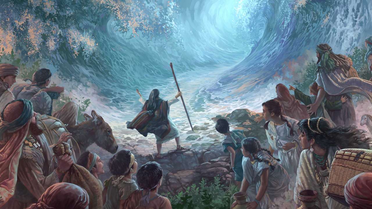 Moses and Red Sea online puzzle