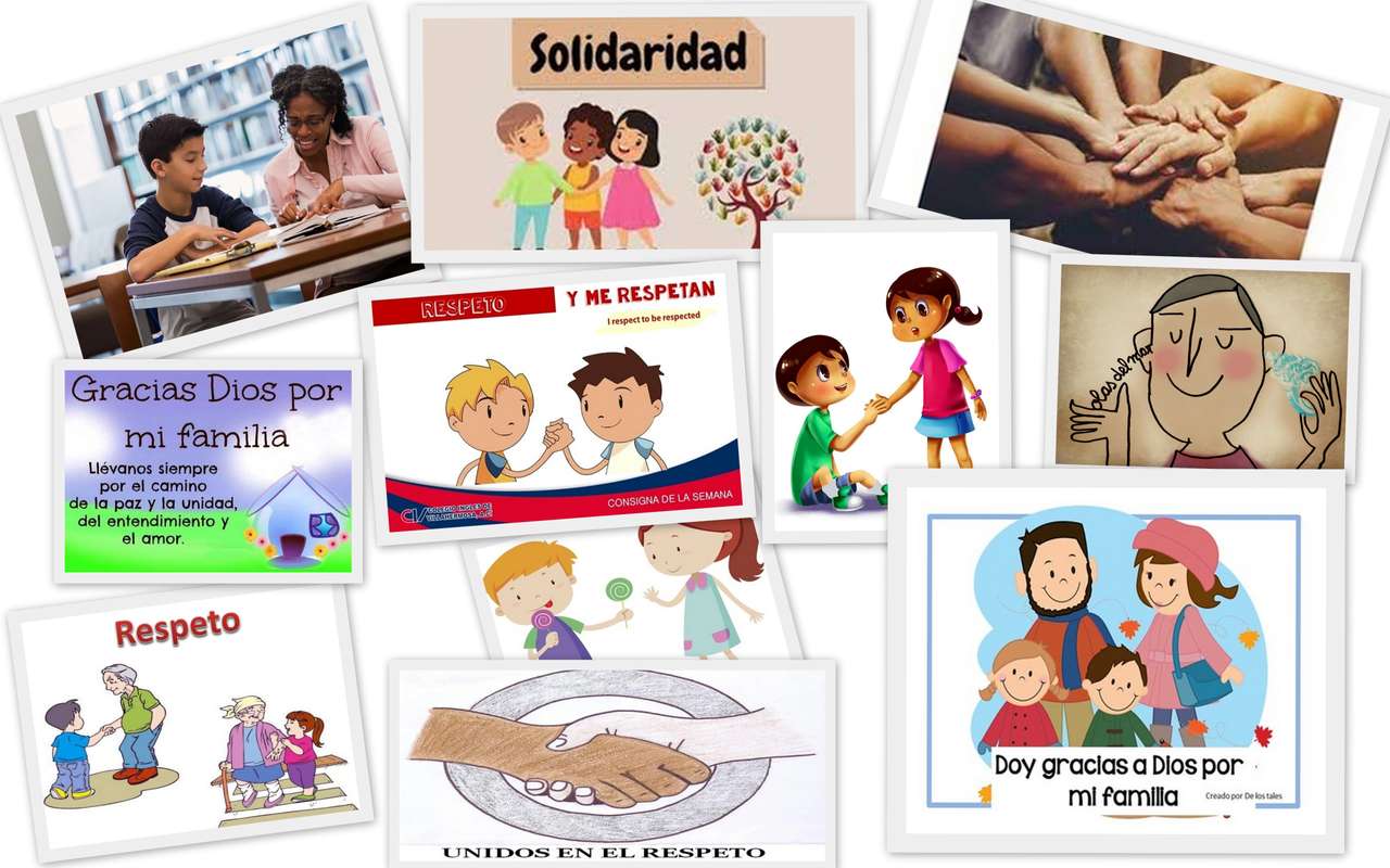 Respeto y Solidaridad pussel online från foto