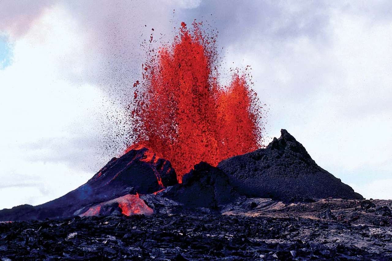 Hawaiianer Vulkan. Online-Puzzle vom Foto