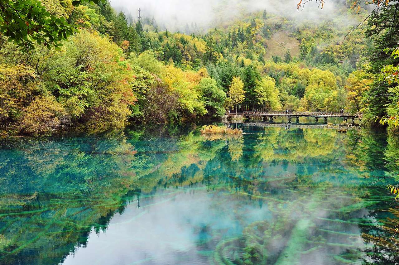 Lac Jiuzhaigou puzzle en ligne