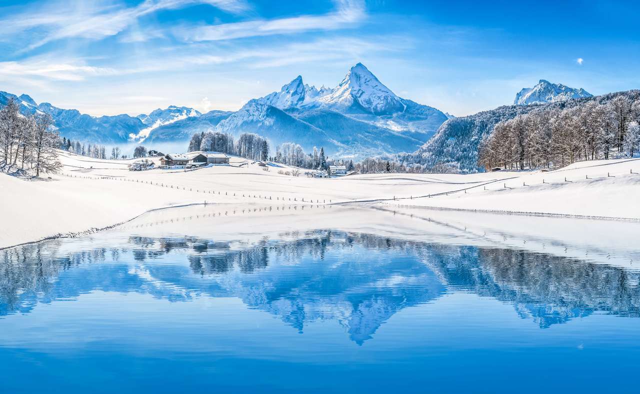 Winter wonderland puzzle online from photo