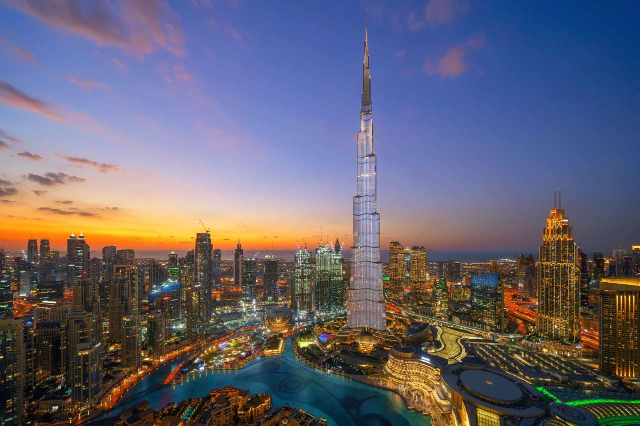 Burj Khalifa în Dubai puzzle online din fotografie