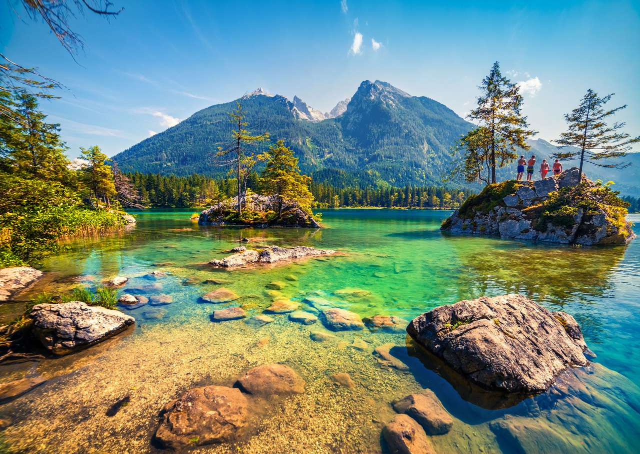 Plavání na Jezeru Hintersee online puzzle