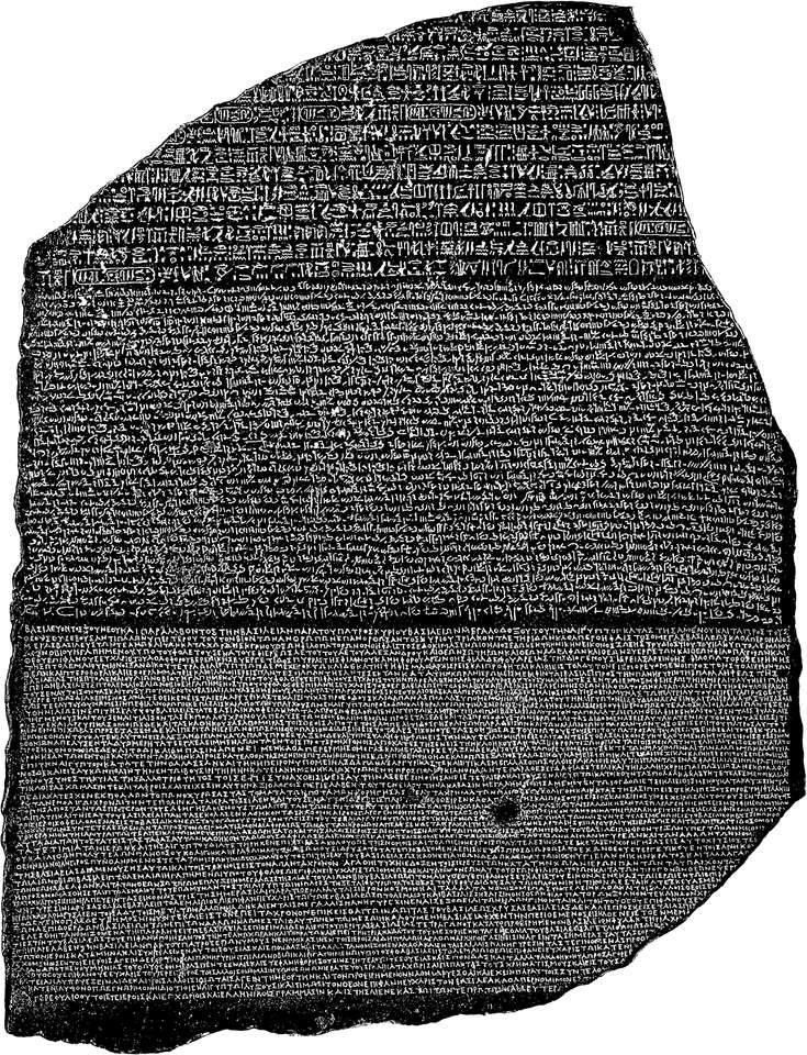 Rosetta Stone High Res pussel online från foto
