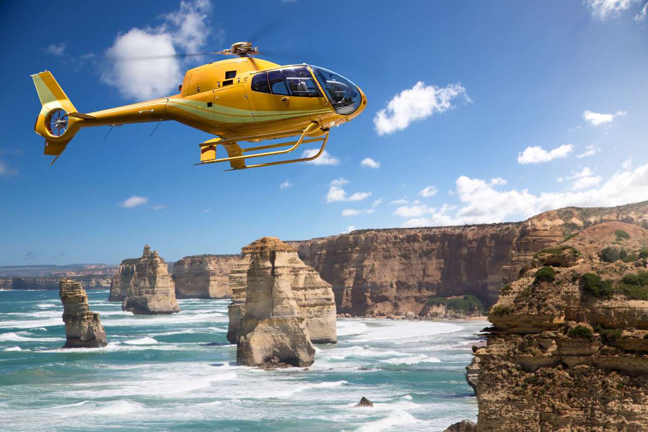 Helicopter over the 12 Apostles online puzzle