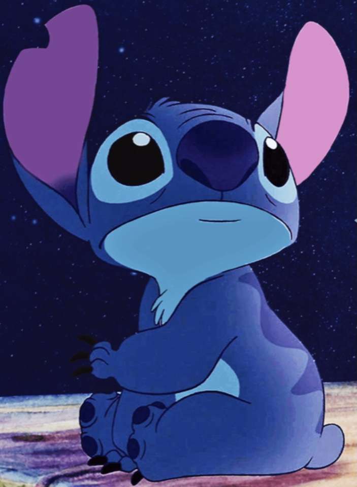Stitch stars puzzle online from photo