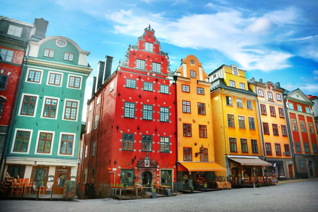 Stortorget place in Gamla stan, Stockholm online puzzle