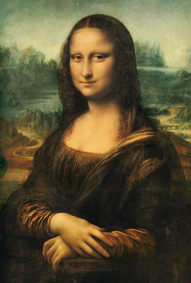 Mona Lisa painting puzzle online from photo