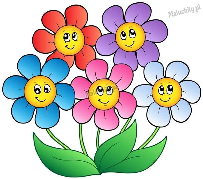 Щасливі квіти скласти пазл онлайн з фото