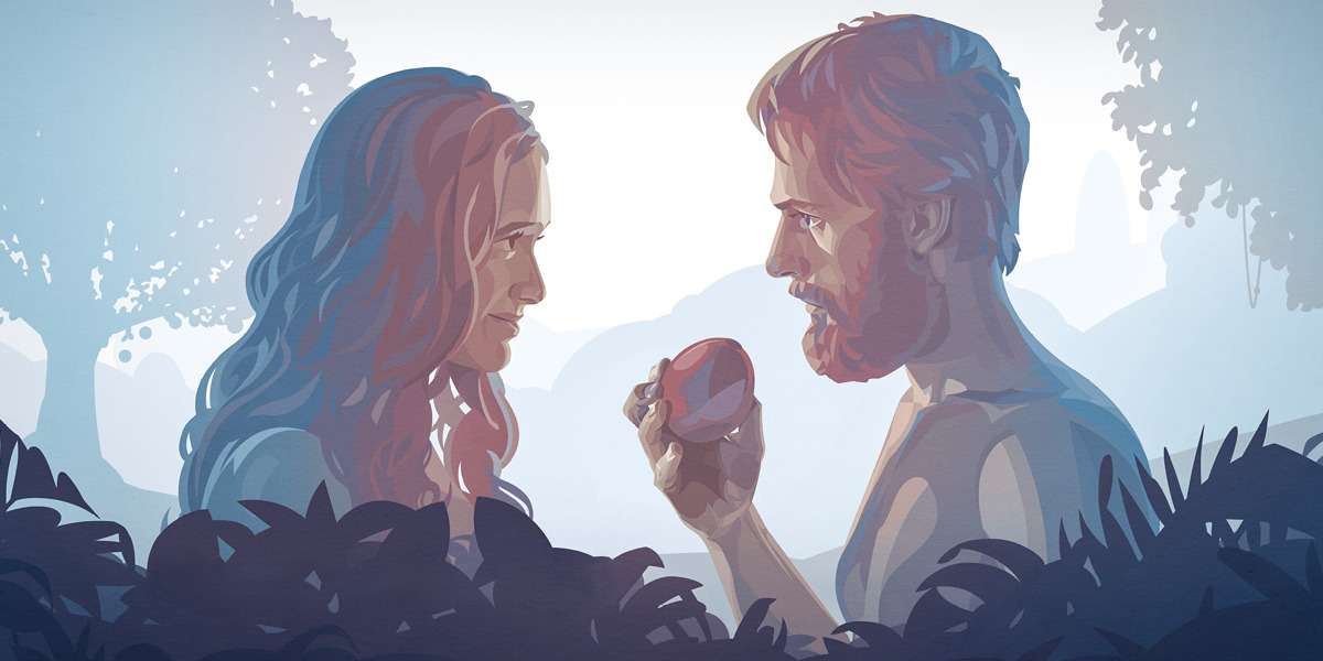 A-đam và Ê-va puzzle online z fotografie
