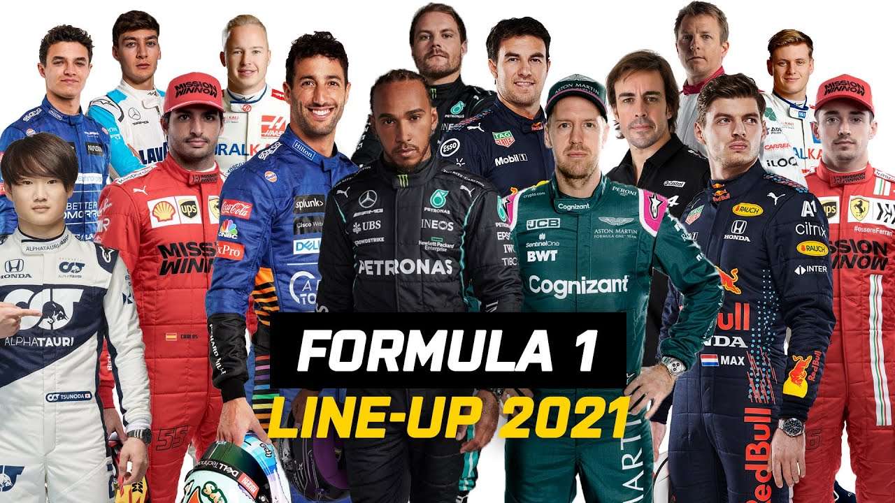 Formula 1 drivere puzzle online din fotografie