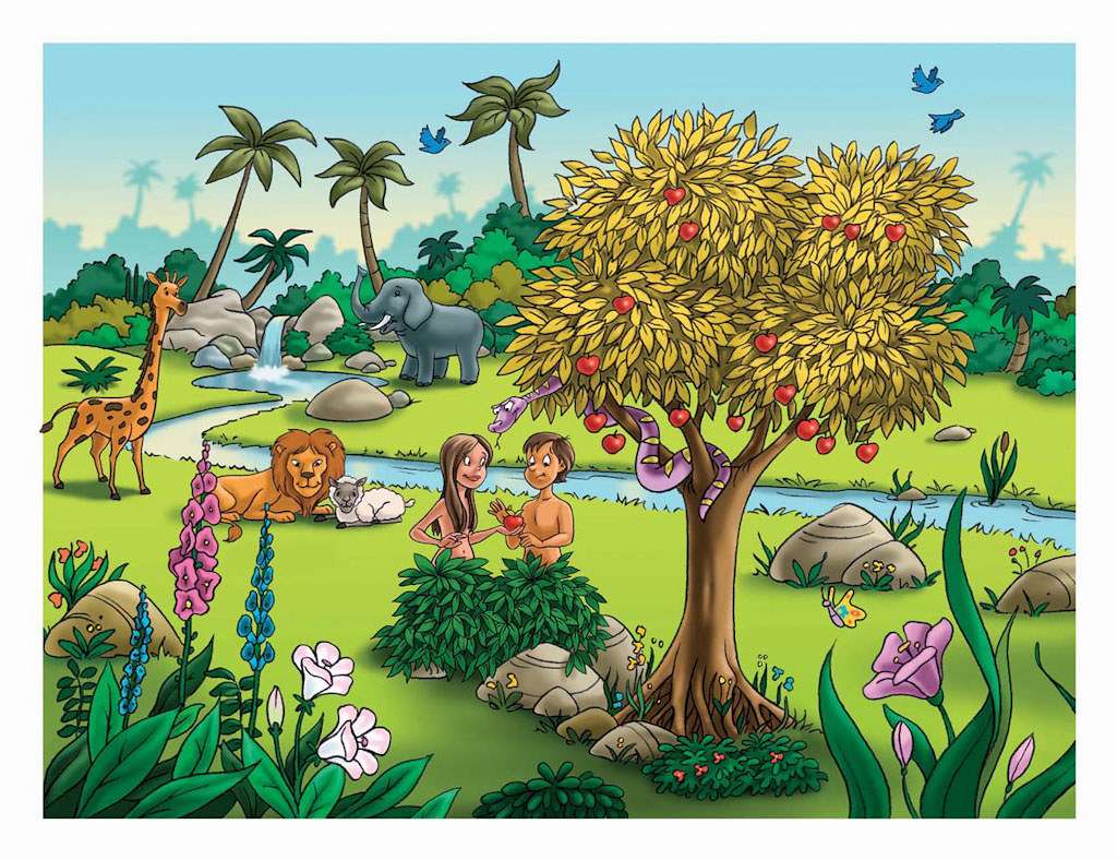 Jardin d'Eden puzzle en ligne
