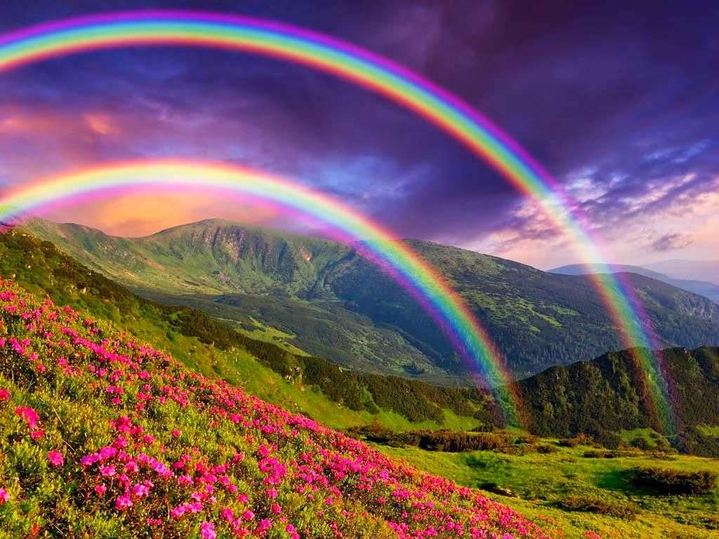Природа Rainbow. онлайн пъзел