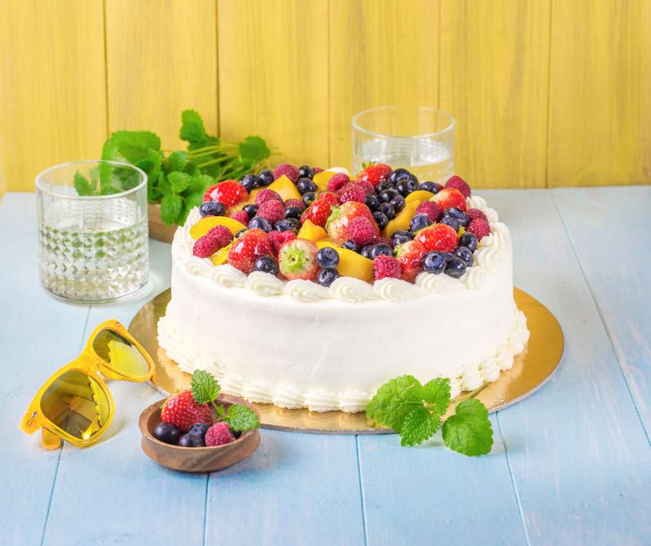 Плодова торта! онлайн пъзел от снимка