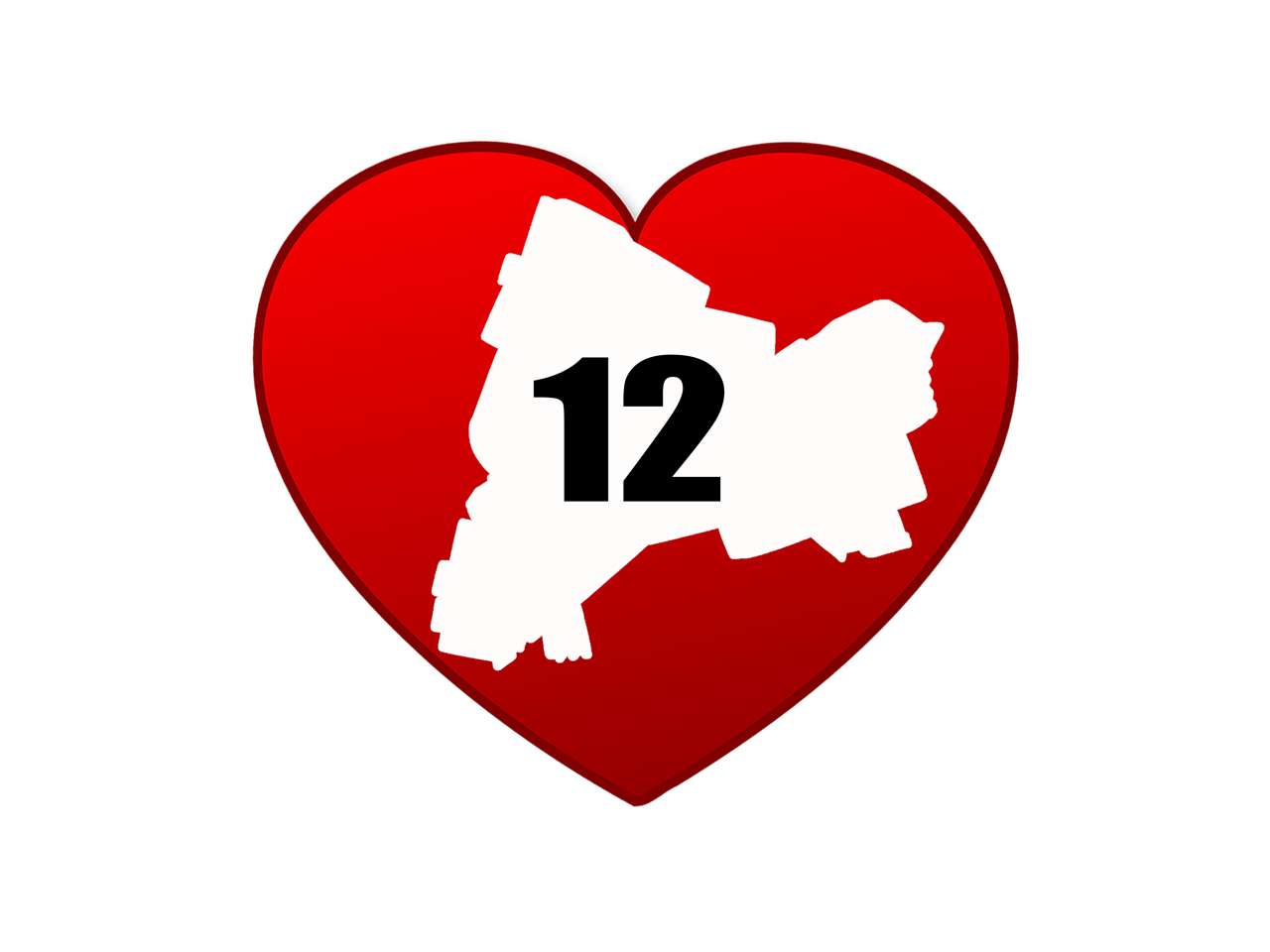 Distretto 12 cuore puzzle online da foto