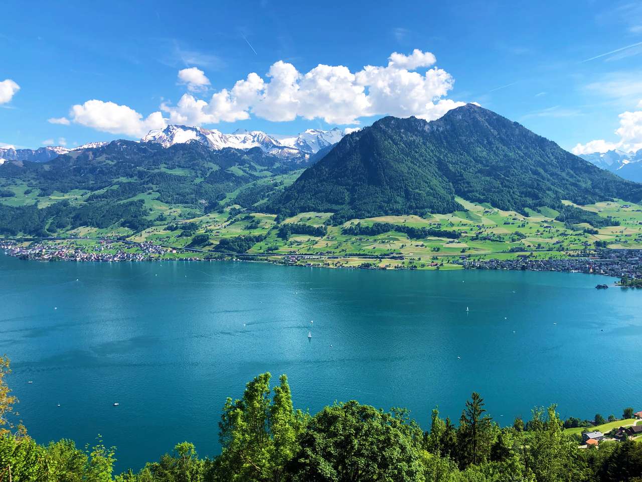 Vierwaldstaettersee, Швейцария онлайн пъзел от снимка