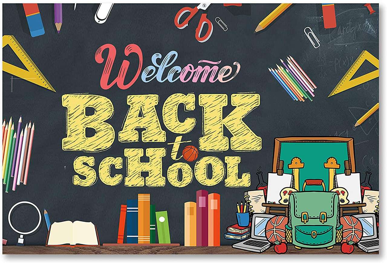 Welcome Back To School puzzle online from photo