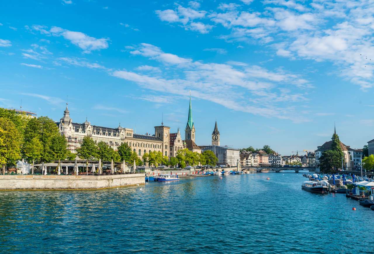 Zürichs centrum pussel online från foto