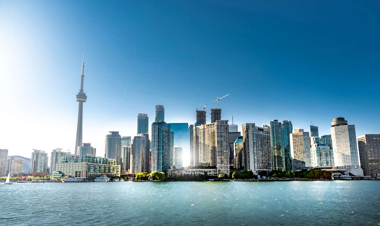 Toronto City Skyline, Kanada puzzle online fotóról