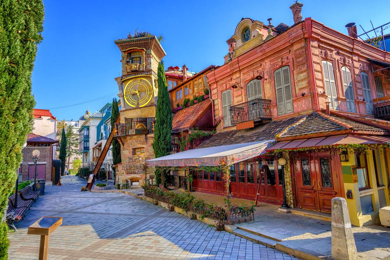 Vechiul oraș din Tbilisi puzzle online din fotografie