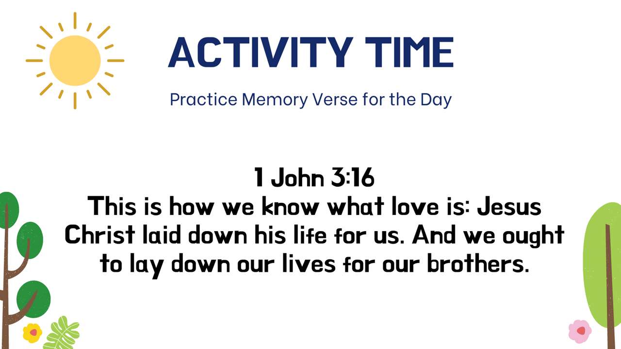 Memory Verse for the Day online puzzle