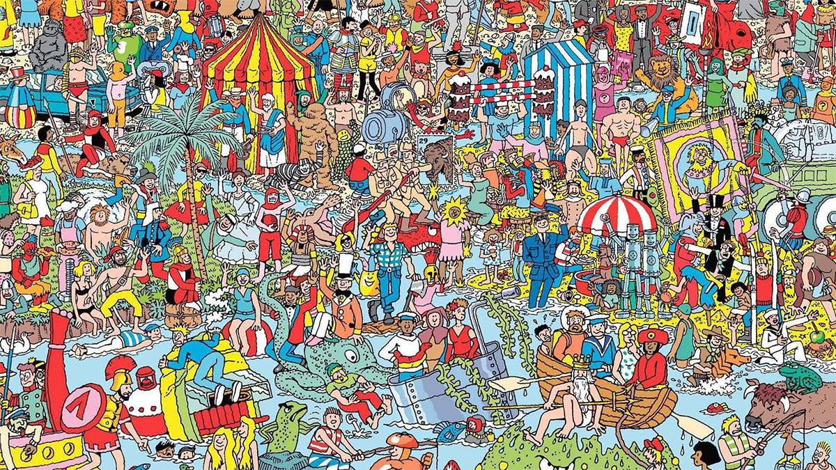 Kde je Waldo puzzle online z fotografie