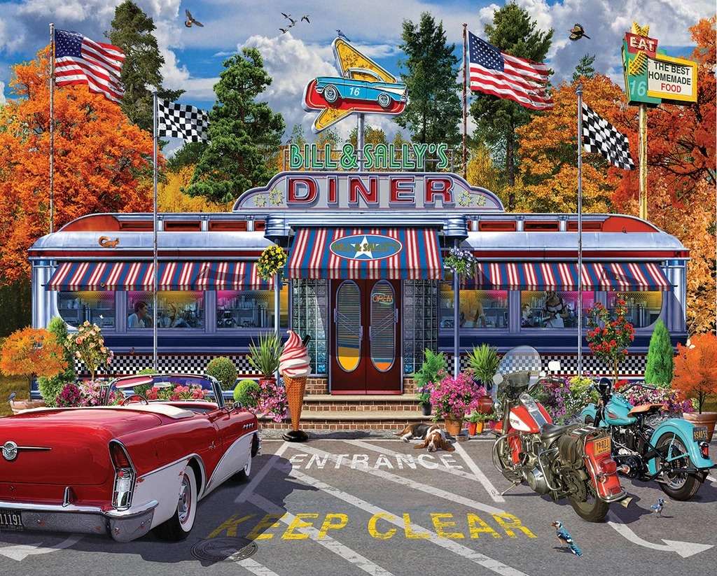 Diner-Auto Online-Puzzle