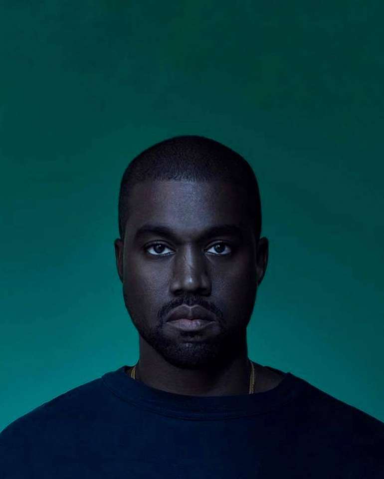 Kanye West-portret puzzel online van foto