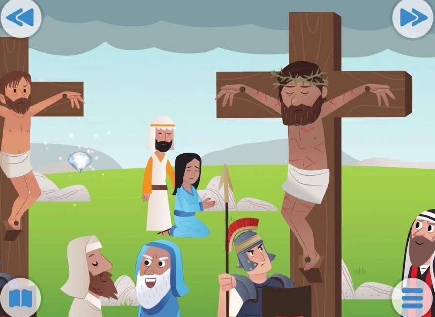 The death of Jesus on the cross puzzle online from photo