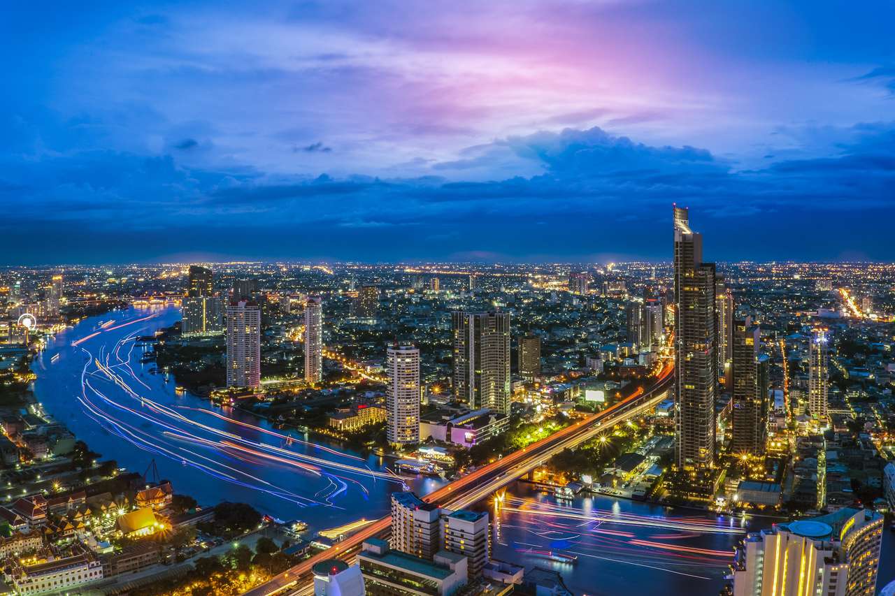Bangkok bei Dusk. Online-Puzzle