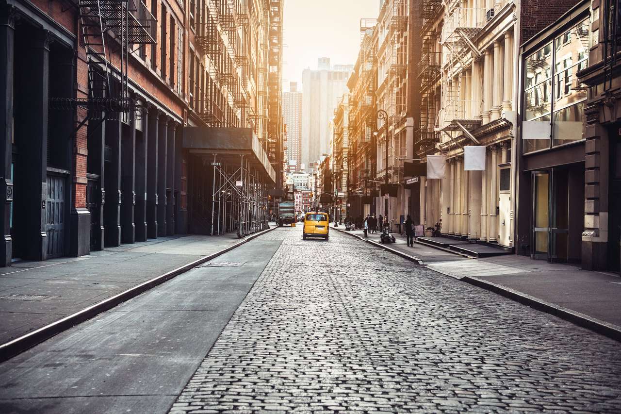 Нью-Йорк Манхэттен улица Сохо пазл онлайн из фото
