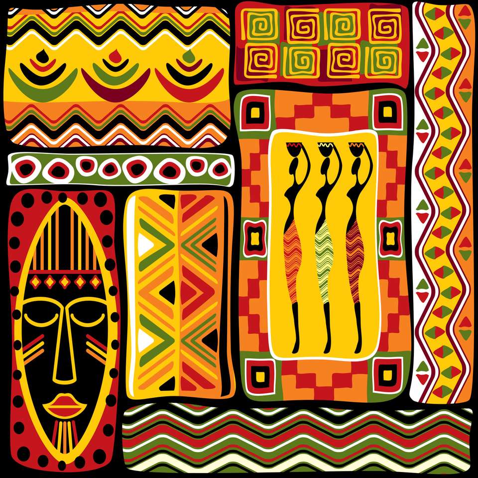Elementi di design africani. puzzle online