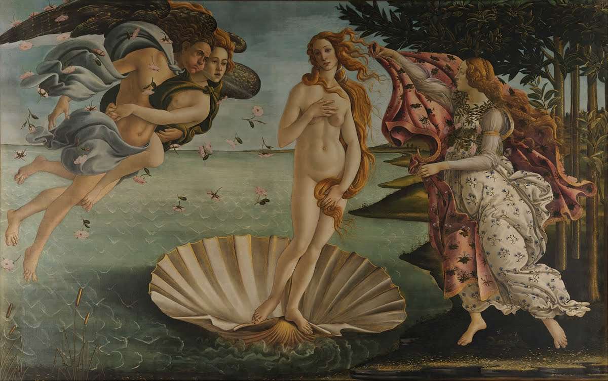 El nacimiento de Venus puzzle online a partir de foto
