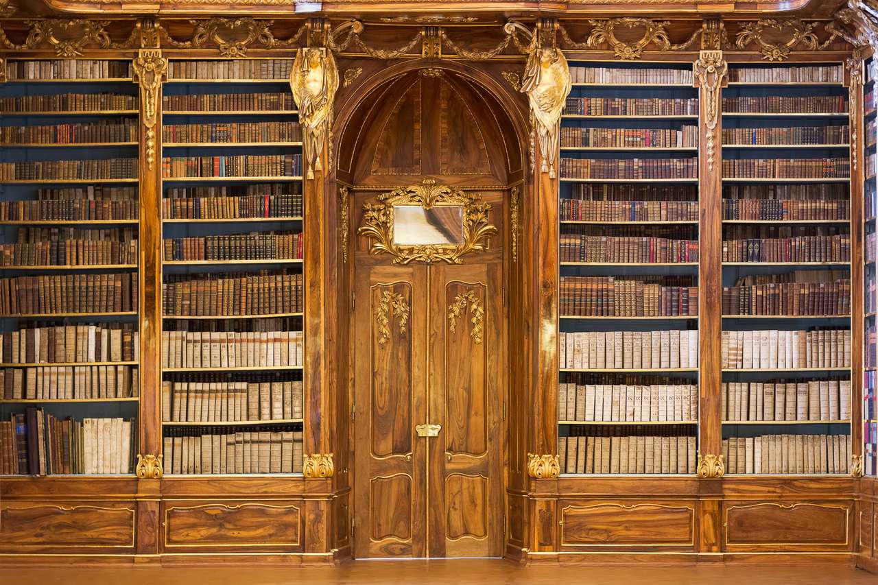 Φιλοσοφική αίθουσα - Βιβλιοθήκη μοναστήρι Strahov παζλ online από φωτογραφία