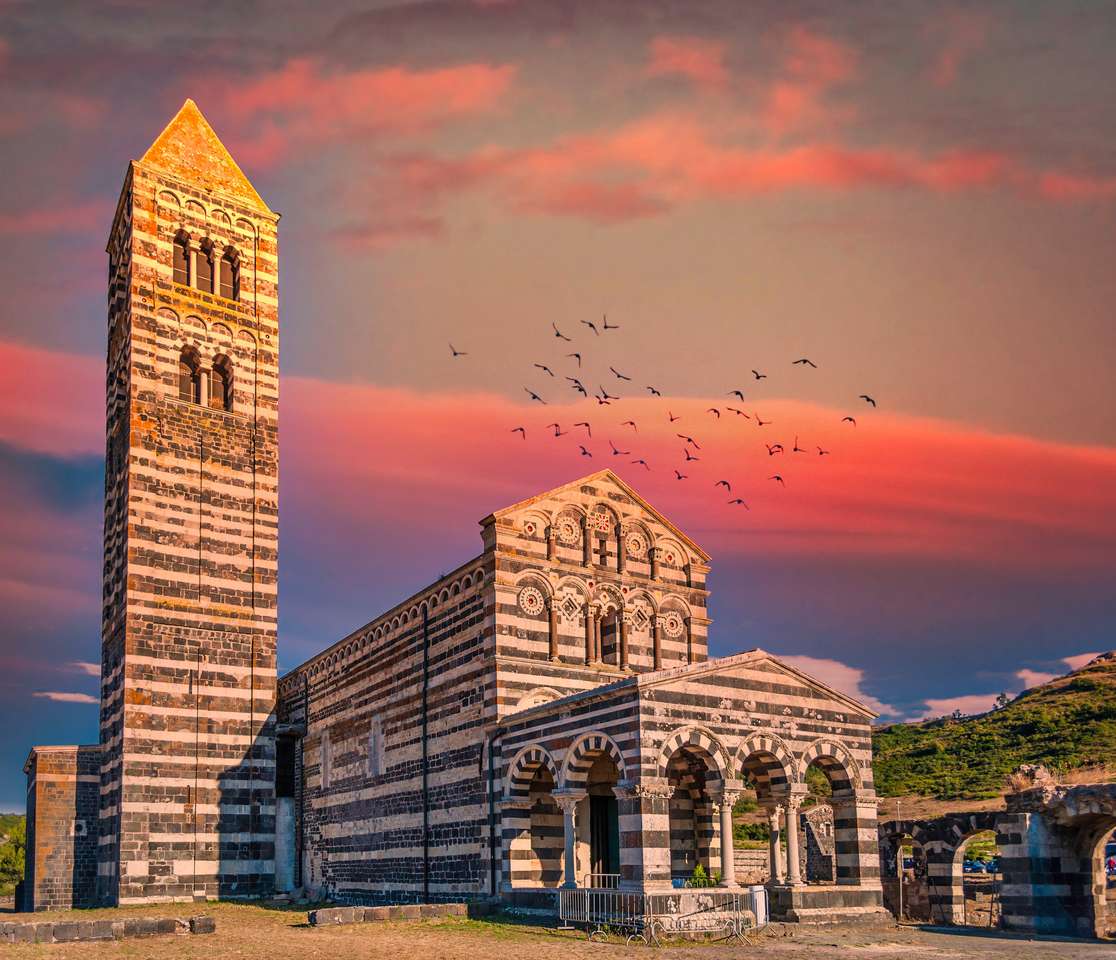 Базилика Света Троица на Сакаргия - Сардиния онлайн пъзел