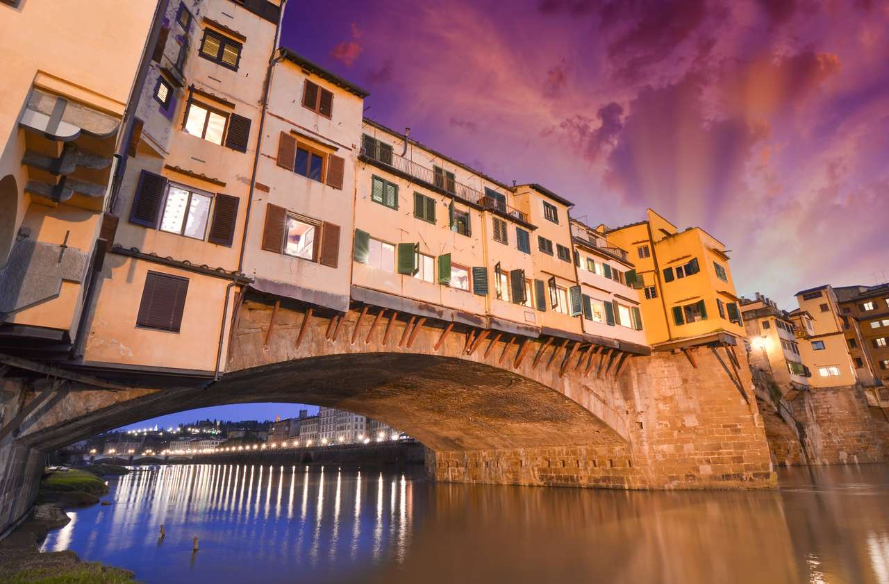 Starý most, Ponte Vecchio ve Florencii online puzzle