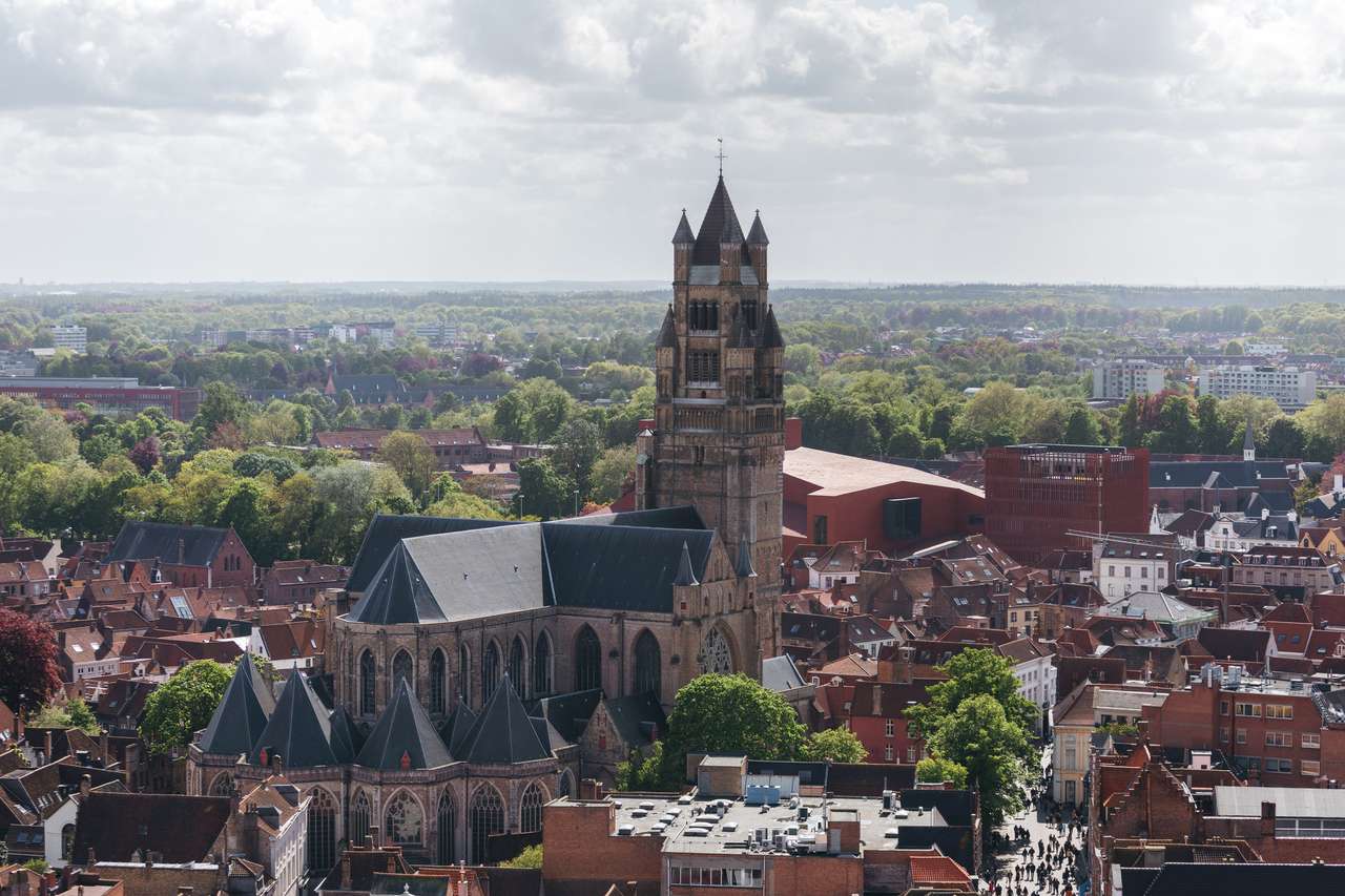 Parte istorică a Bruges, Belgia puzzle online din fotografie