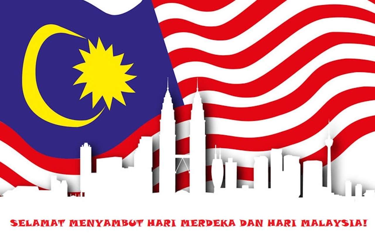 Hari Kemerdekaan pussel online från foto