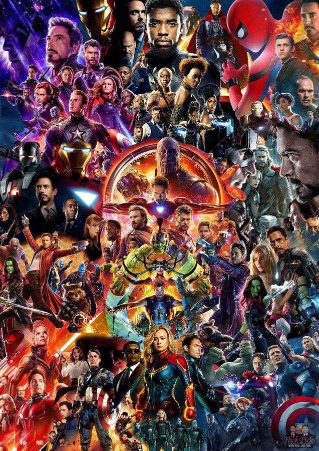 Marvel characters online puzzle