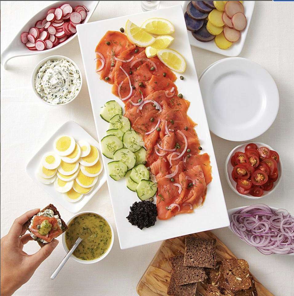 Smoked Salmon Platter puzzle online from photo