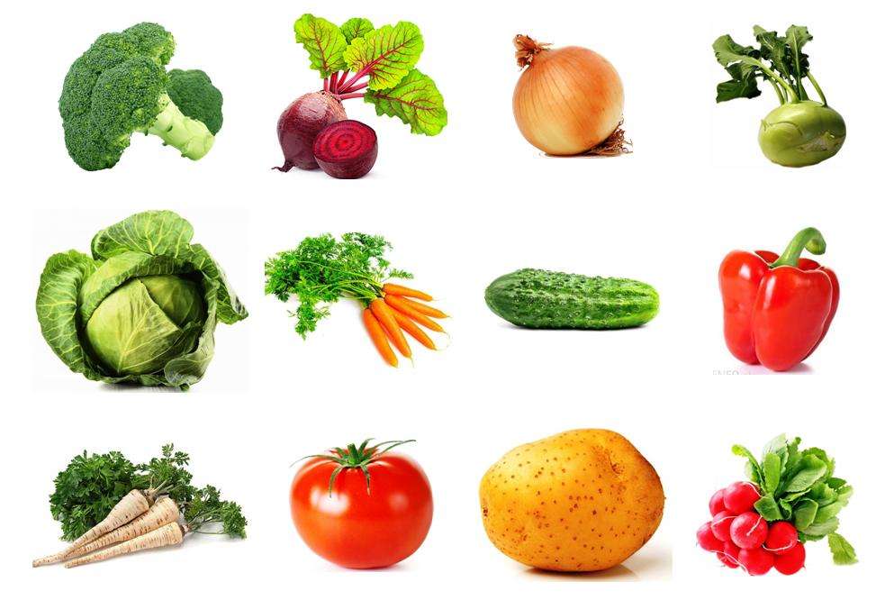 Barevné zeleniny online puzzle