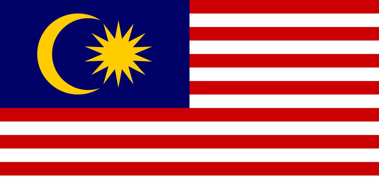 Malaysia flag puzzle online from photo