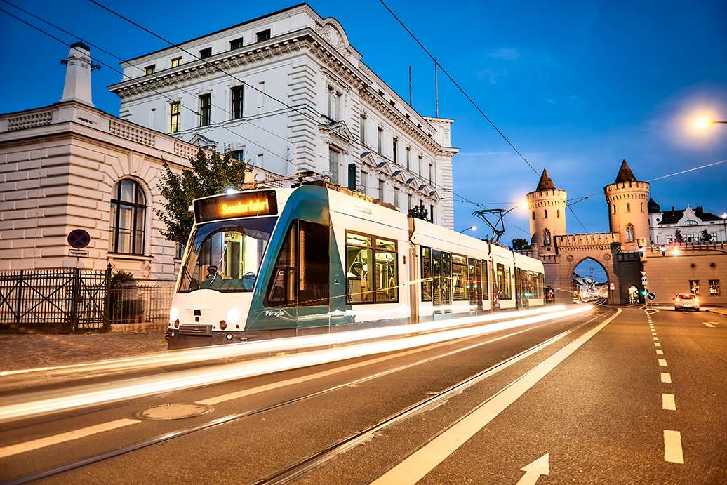 Combino tram puzzle online from photo