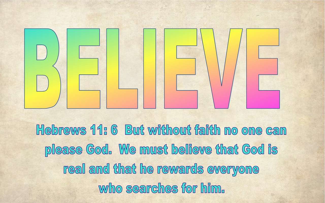 Hebrews11-6 Believe online puzzle